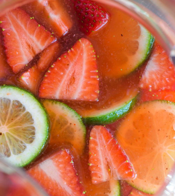 Strawberry Chipotle Margaritas