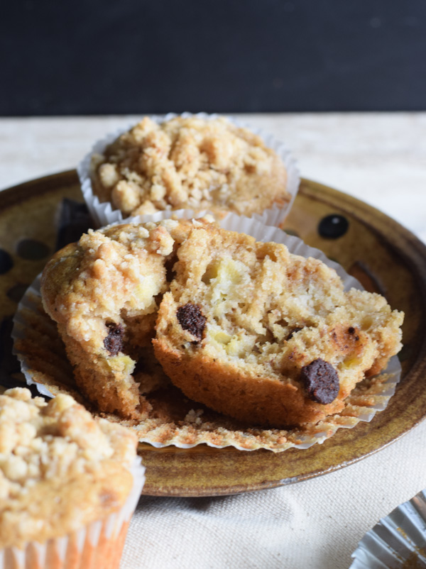 Secret Ingredient Banana Chocolate Chip Muffins