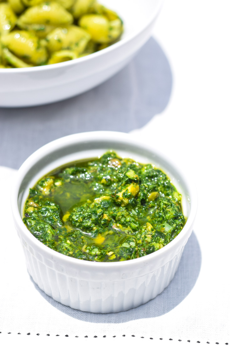 spinach pistachio pesto