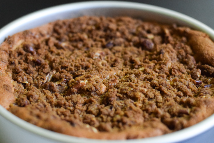 cherry upside down coffee cake