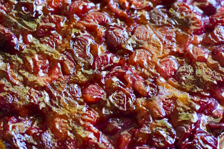 cherry upside down coffee cake