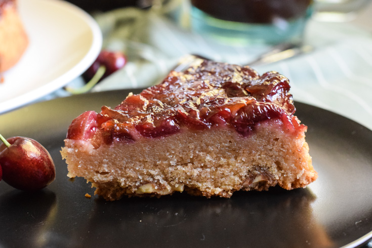 cherry upside down coffee cake